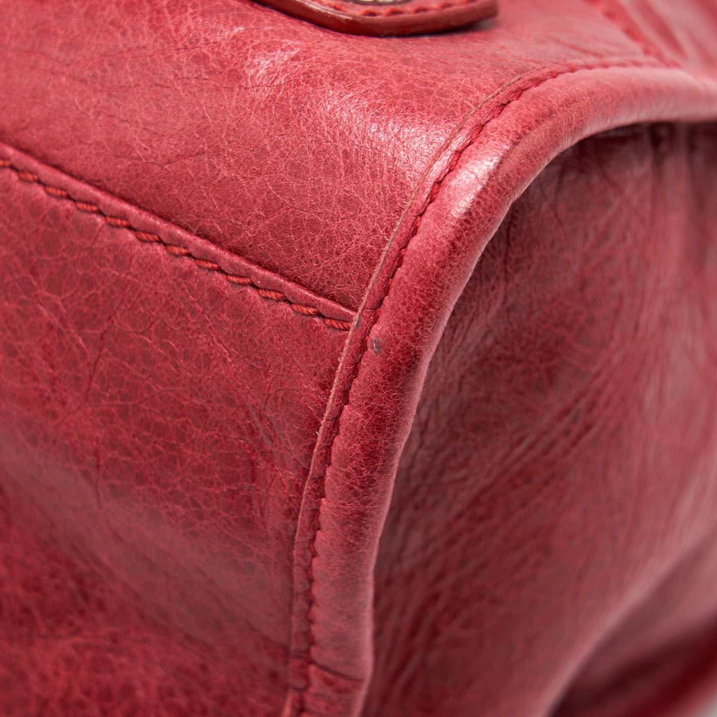 BALENCIAGA GIANT CITY BAG RED SHW