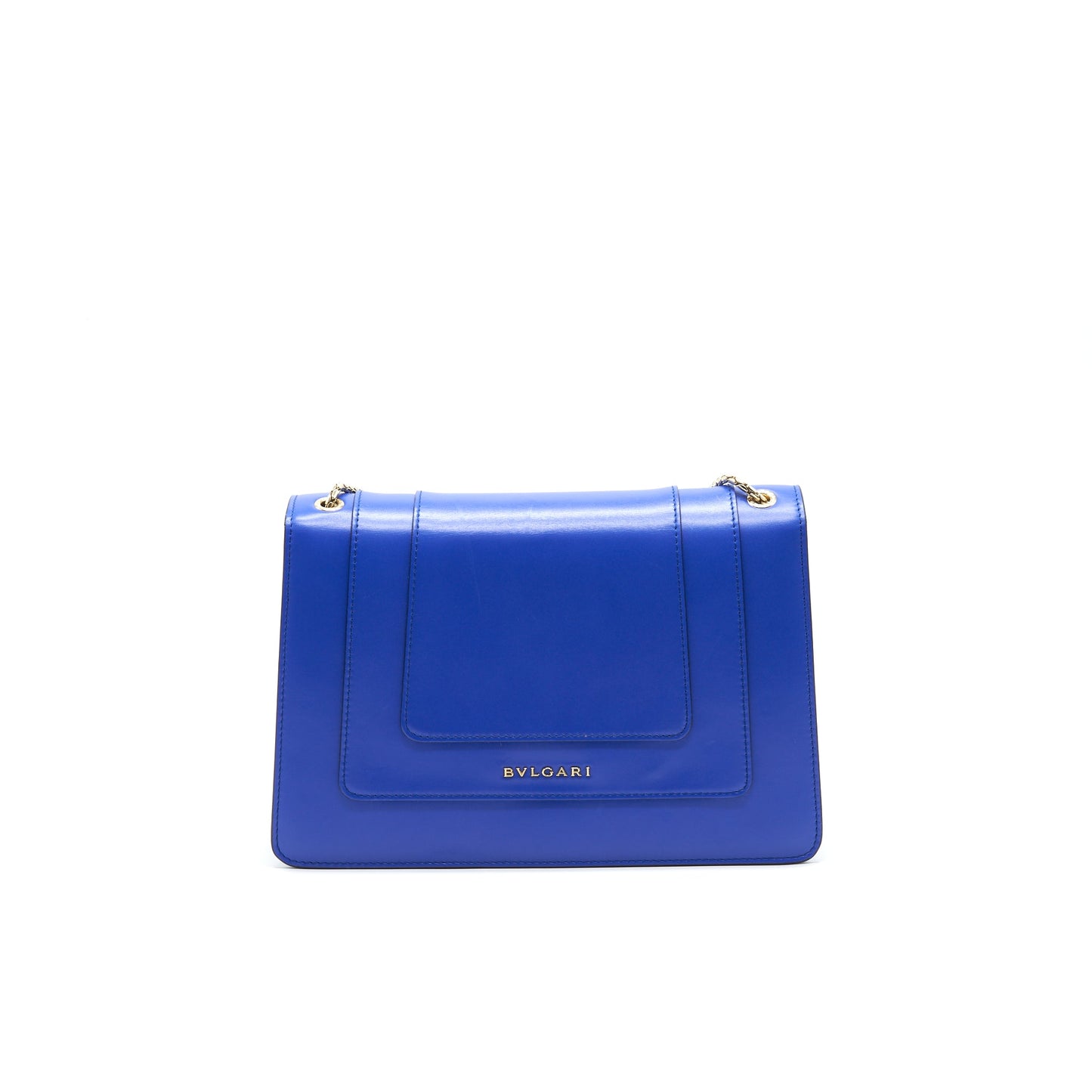 BVLGARI Serpenti Forever Shoulder Bag in Blue GHW