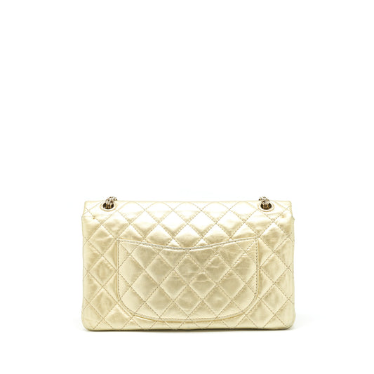 Chanel 2.55 Reissue 226 Double Flap Bag Gold GHW