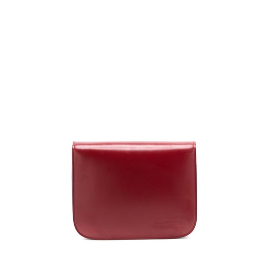 Celine Medium Classic Box Bag Calfskin Red GHW