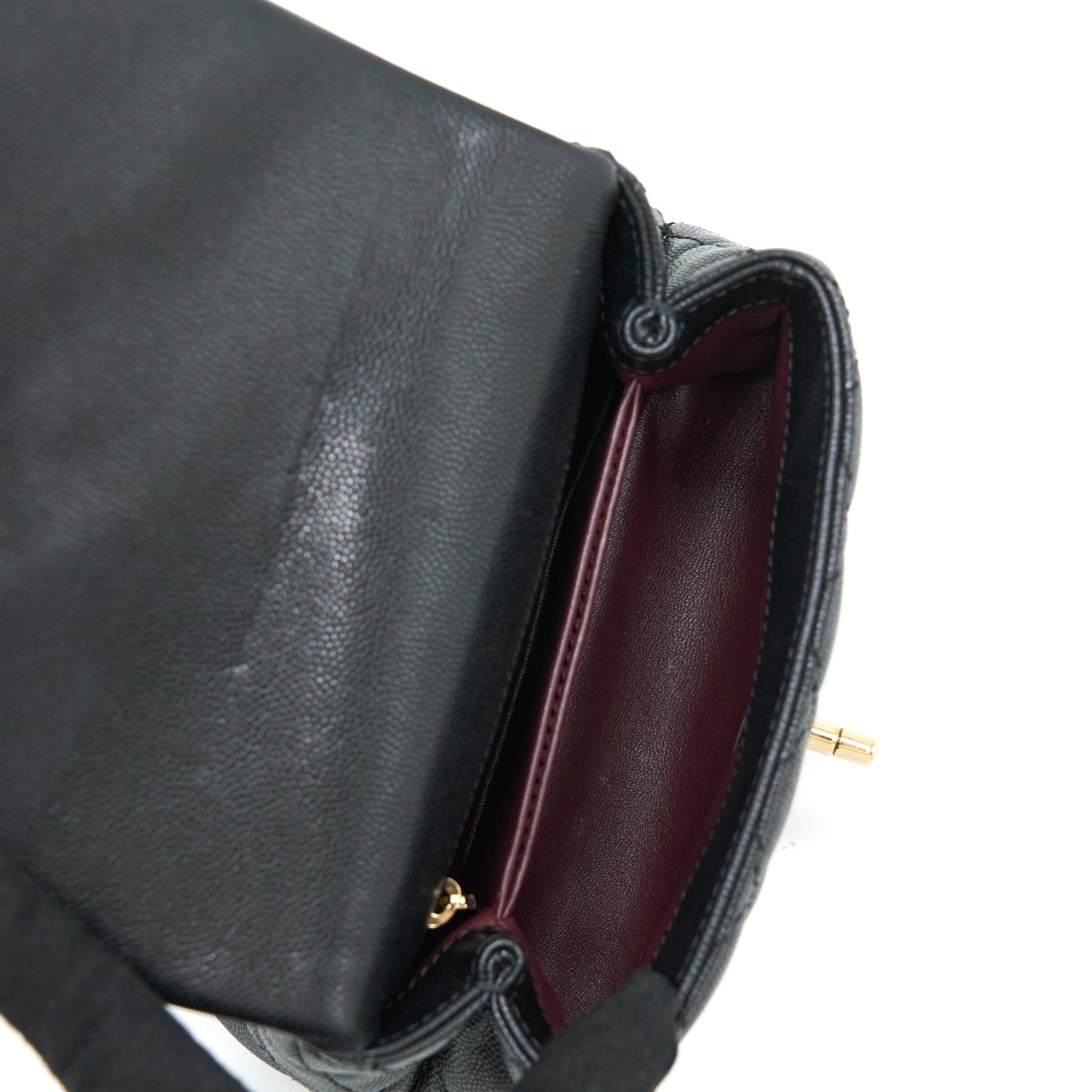 Chanel Mini Coco Handle Caviar Black LGHW