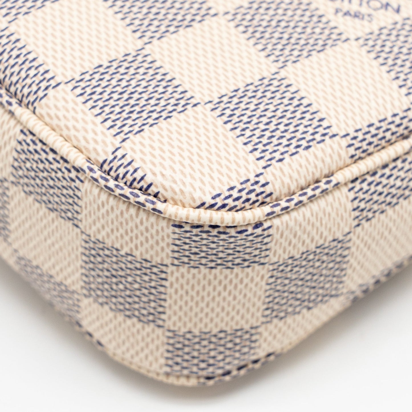 Louis Vuitton Pochette Accessories Damier Azur Canvas GHW