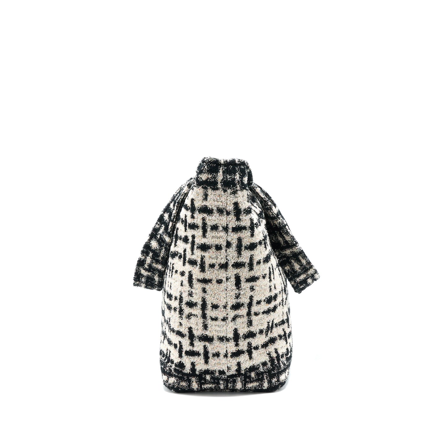 Chanel 22K Beach Bag with Towel Black/Ecru