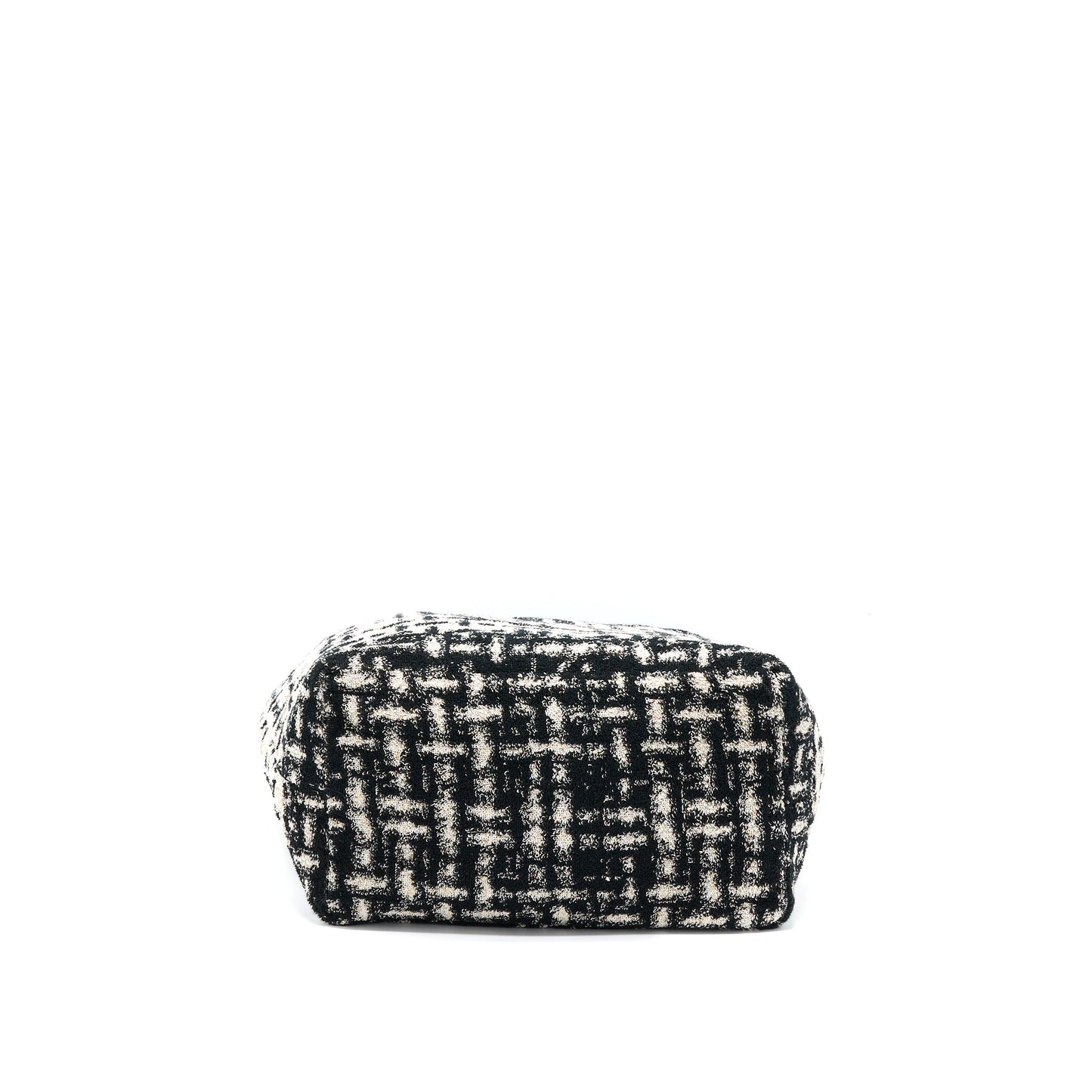 Chanel 22K Beach Bag with Towel Black/Ecru