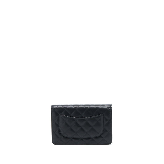 Chanel Limited Wallet On Chain Calfskin Black GHW
