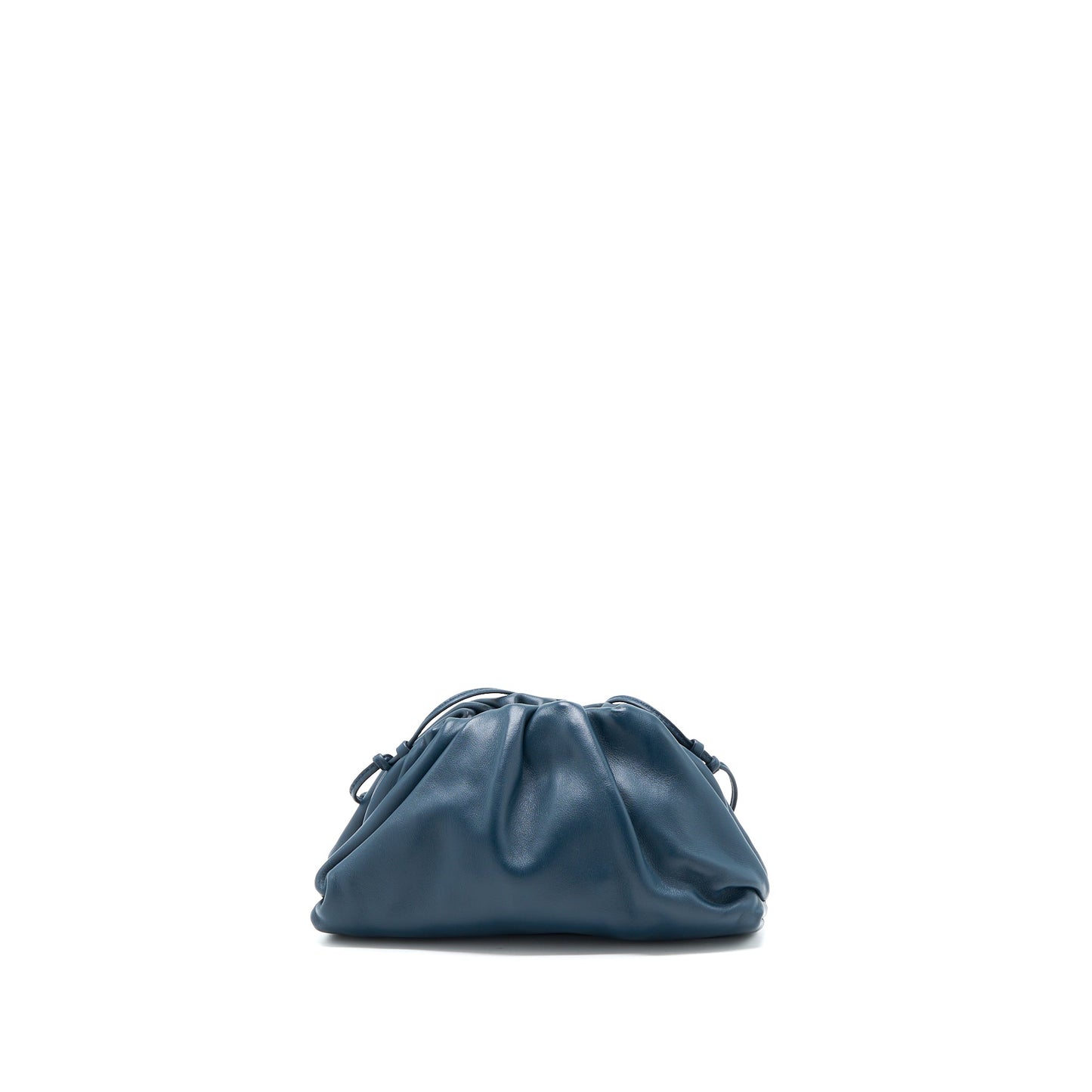 Bottega Veneta Mini Pouch Calfskin Dark Blue SHW