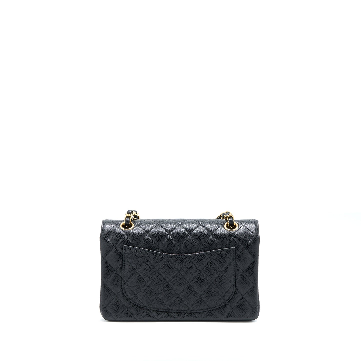 Chanel Small Classic Double Flap Bag Caviar Black GHW (Microchip)