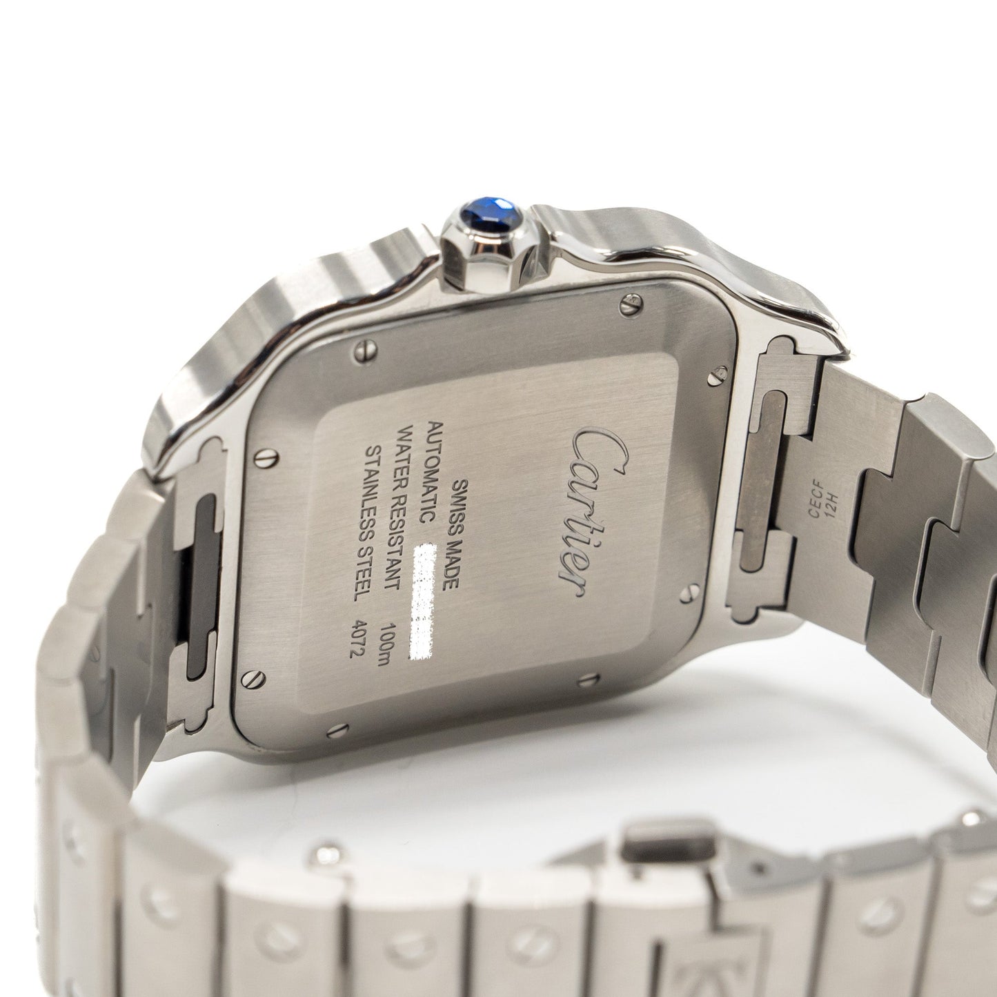 Cartier Santos De Cartier Watch Large Model Stainless Steel Ref:WSSA0018