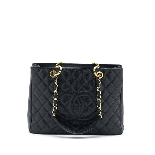 Chanel Grand Shopping Tote / GST Caviar Black GHW