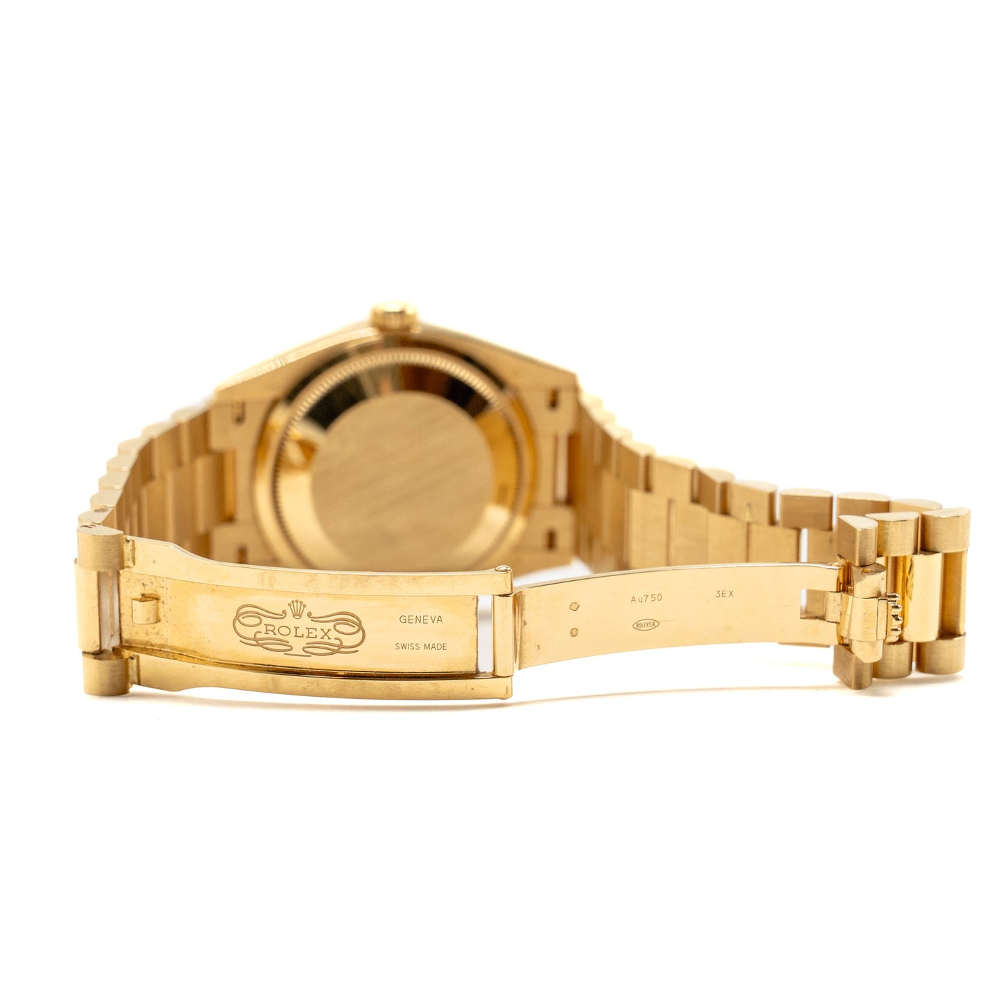 Rolex Day-date 36mm Oyster Perpetual Green Ombré Diamond Set Dial, President bracelet Yellow Gold Model:M128238-0069