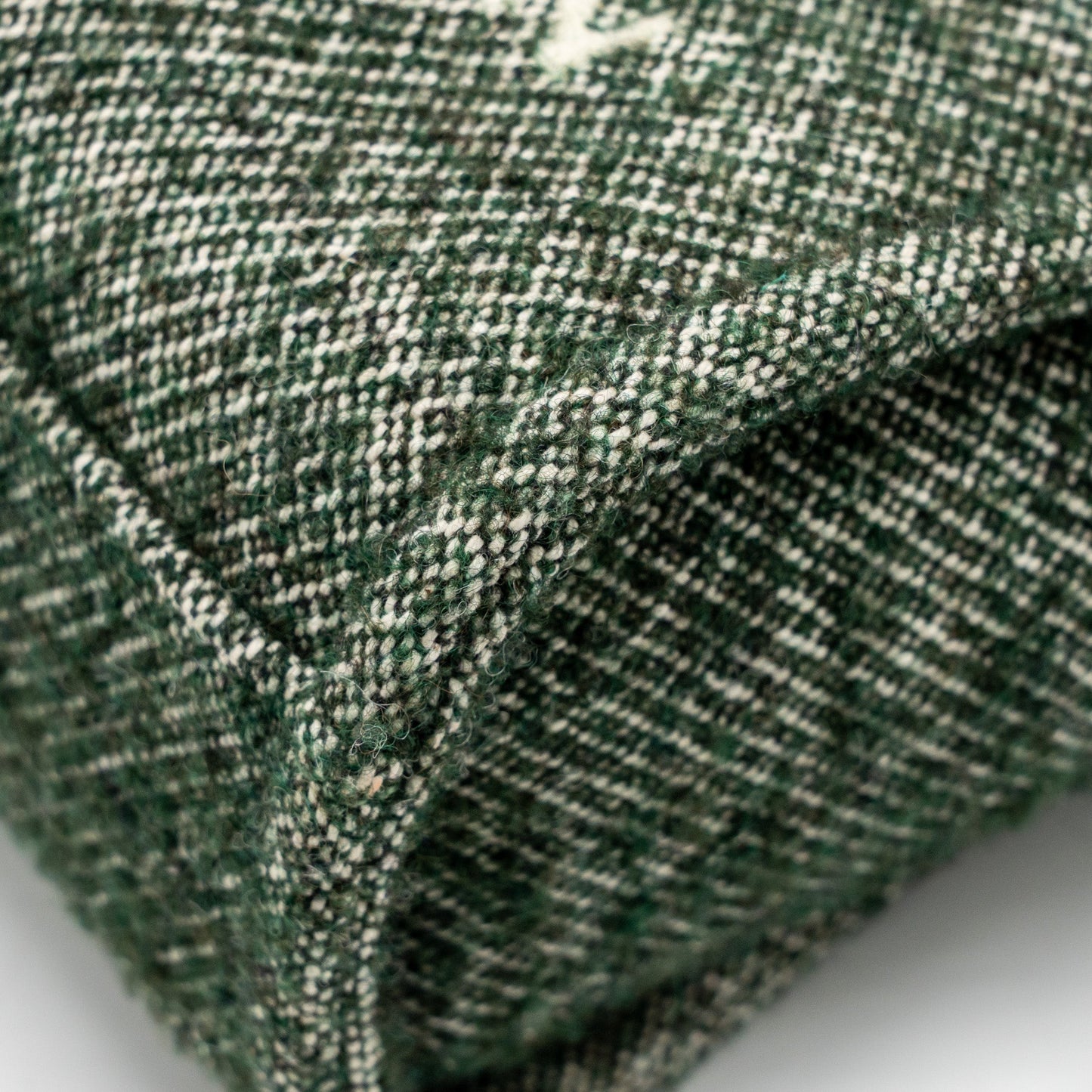 Chanel Small Shopping Tote Bag Fabric/Leather Green/White SHW (Microchip)
