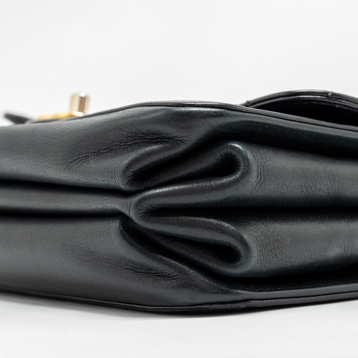 Chanel Quilted Flap Bag with Giant Chain Handle Calfskin Black GHW