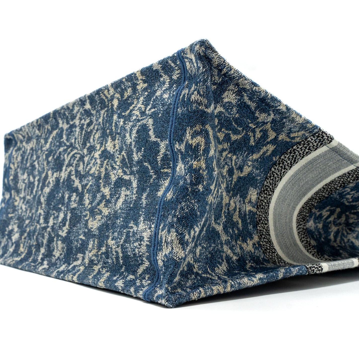 Dior large book tote limited print canvas blue/ grey/ multicolour