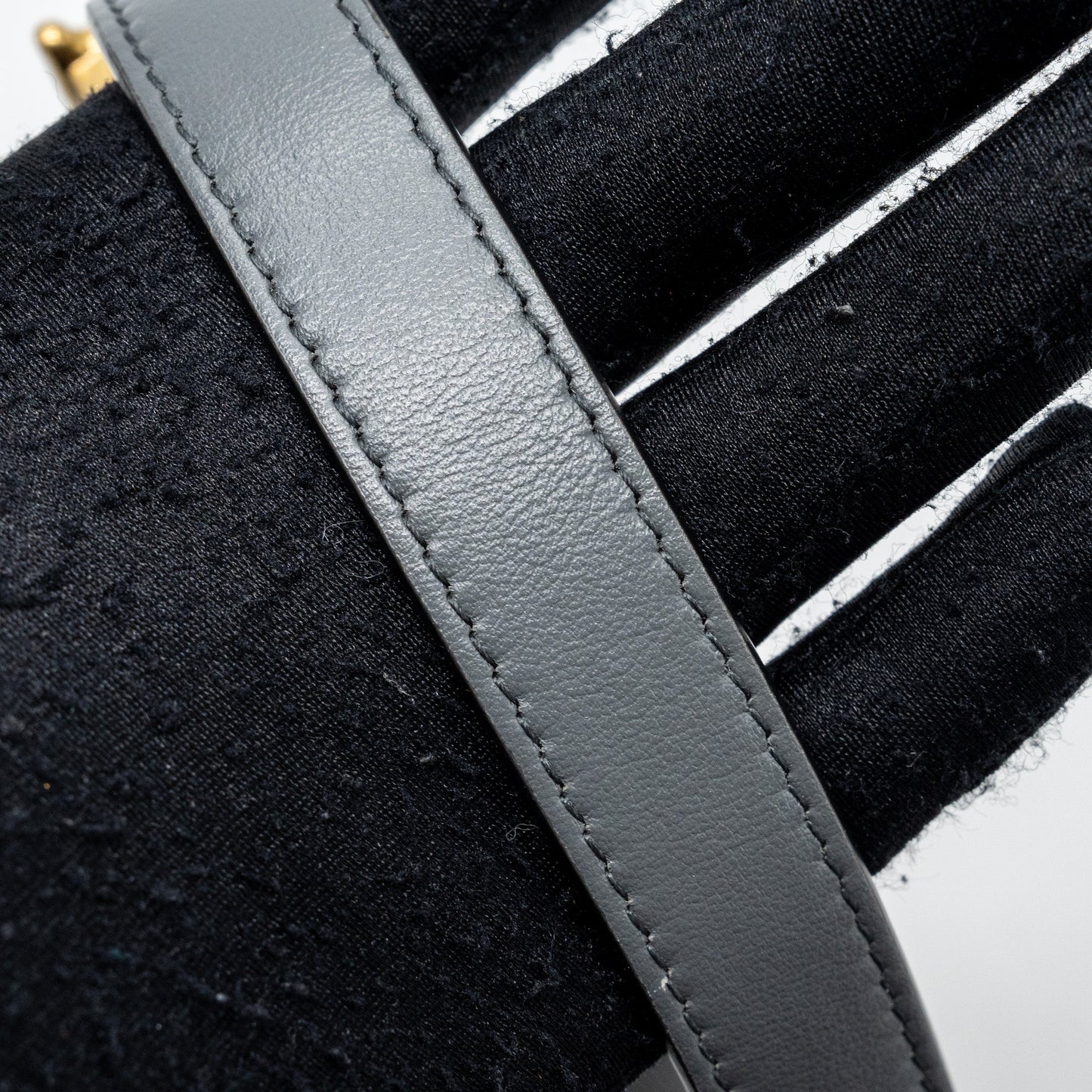 Dior saddle bag toile de jouy canvas / leather grey GHW