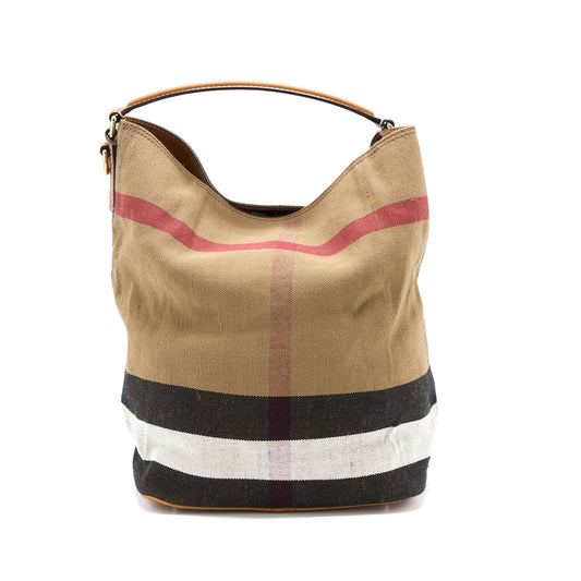 Burberry Bucket Bag Canvas Multicolour GHW