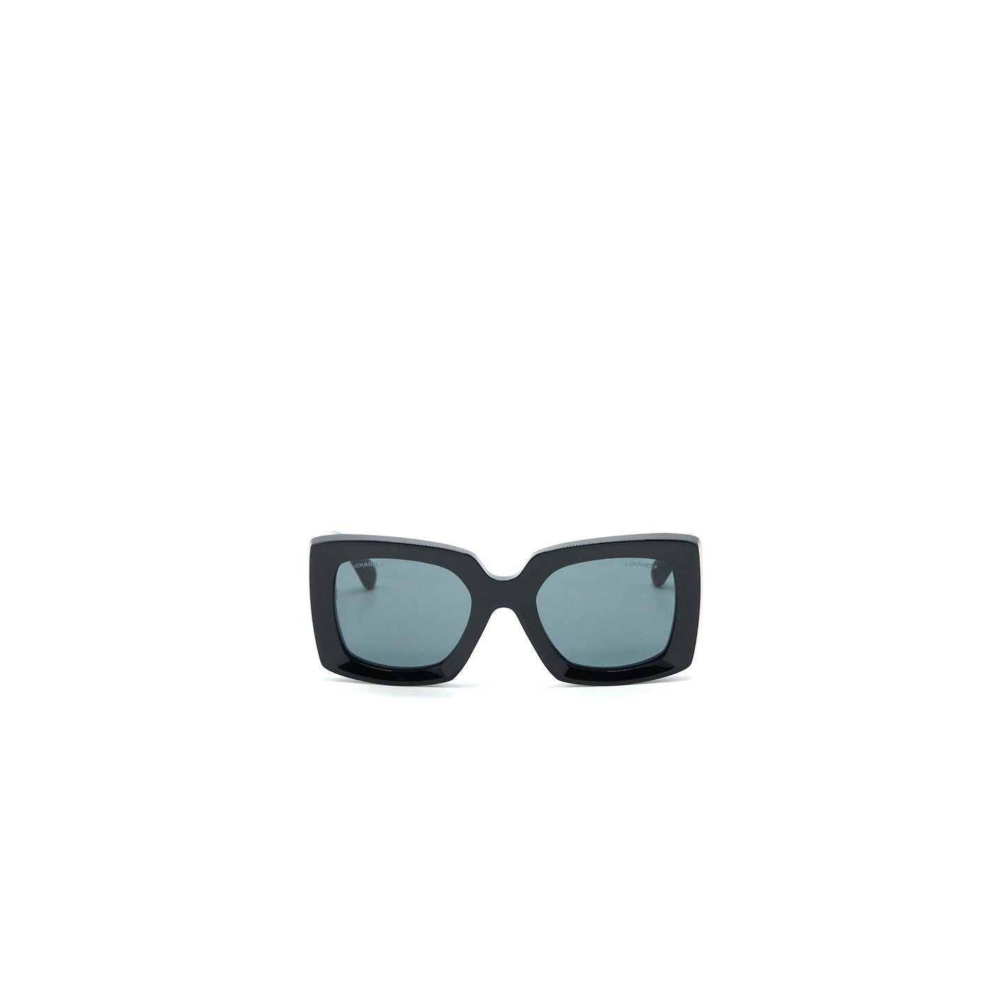 Chanel 5435 Rectangular Sunglasses Black LGHW