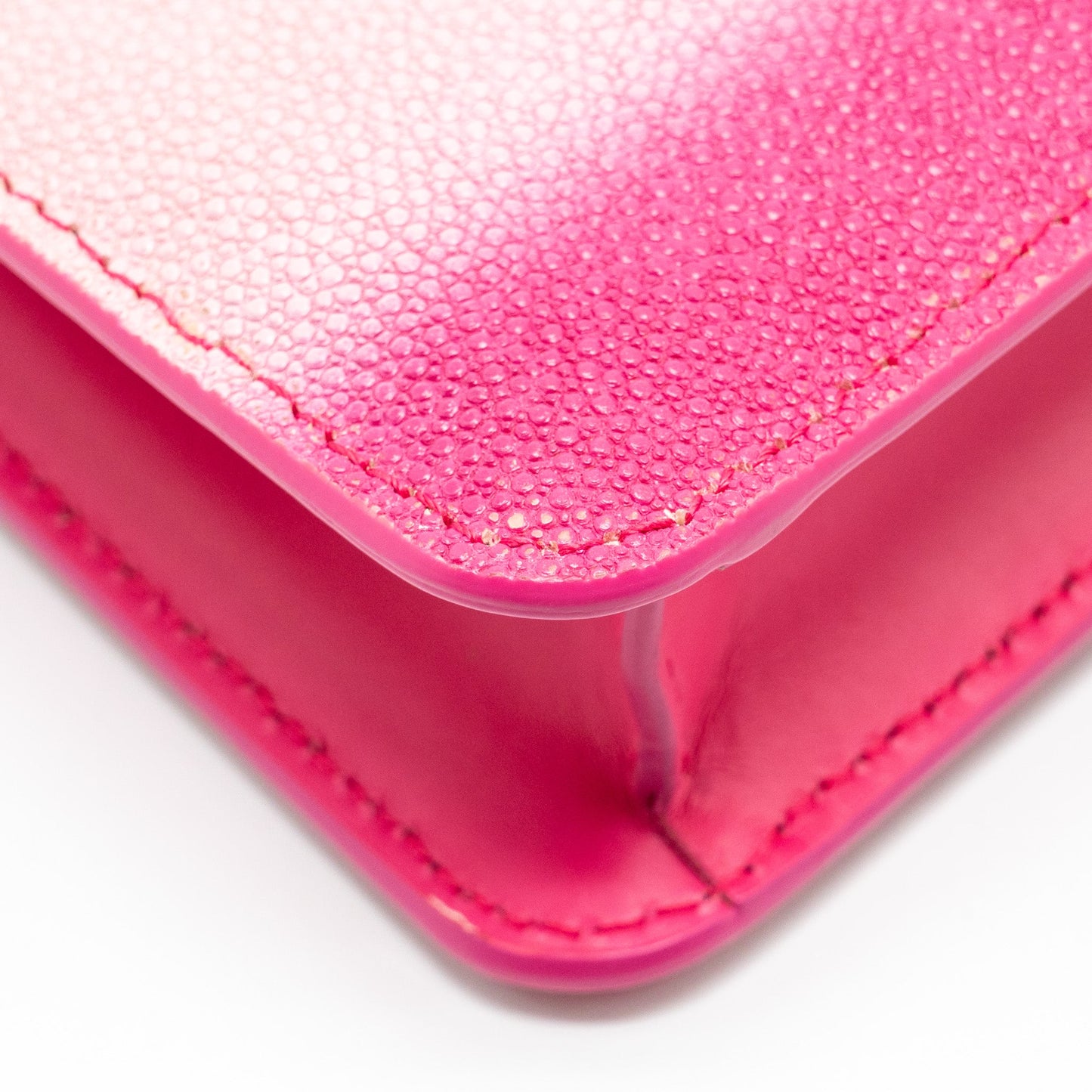 Bvlgari Serpenti forever bag Galuchat iridescent Pink GHW