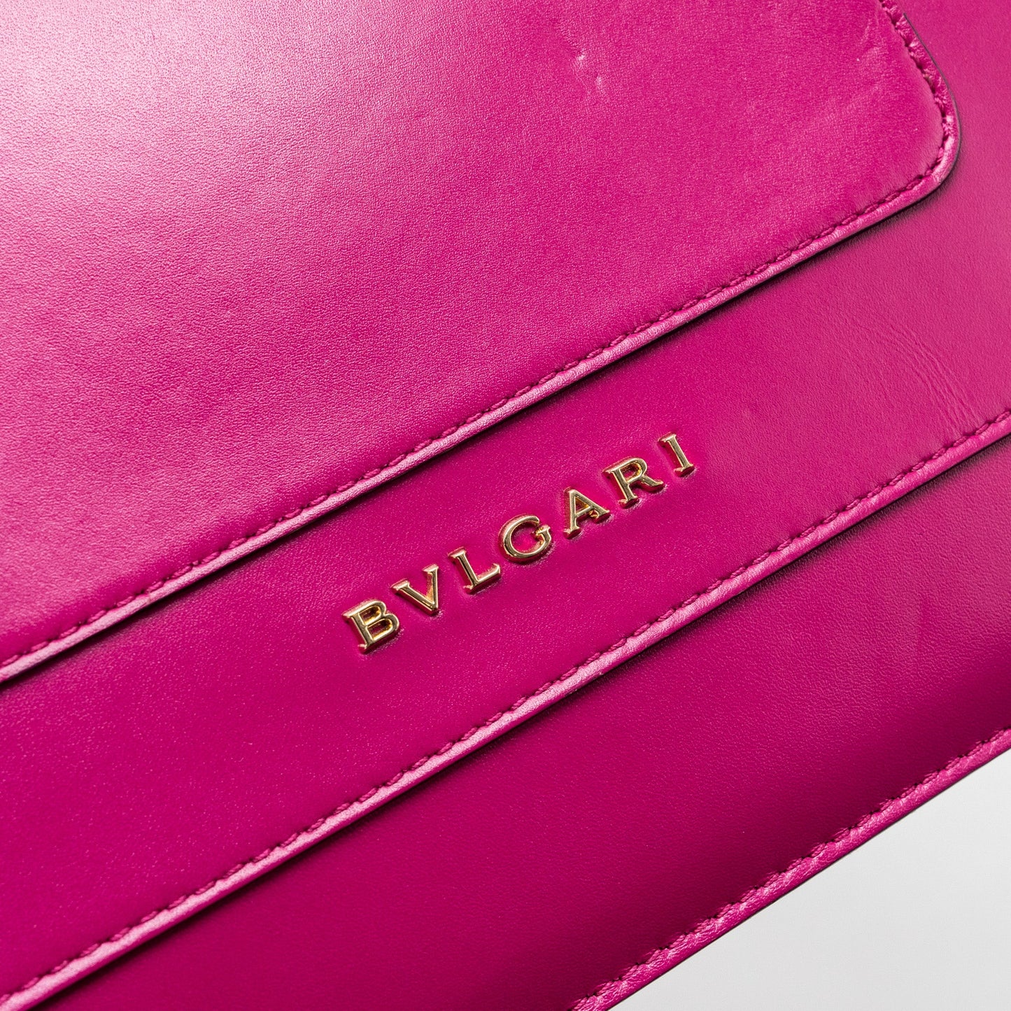 Bvlgari Serpenti forever flap bag calfskin dark pink GHW