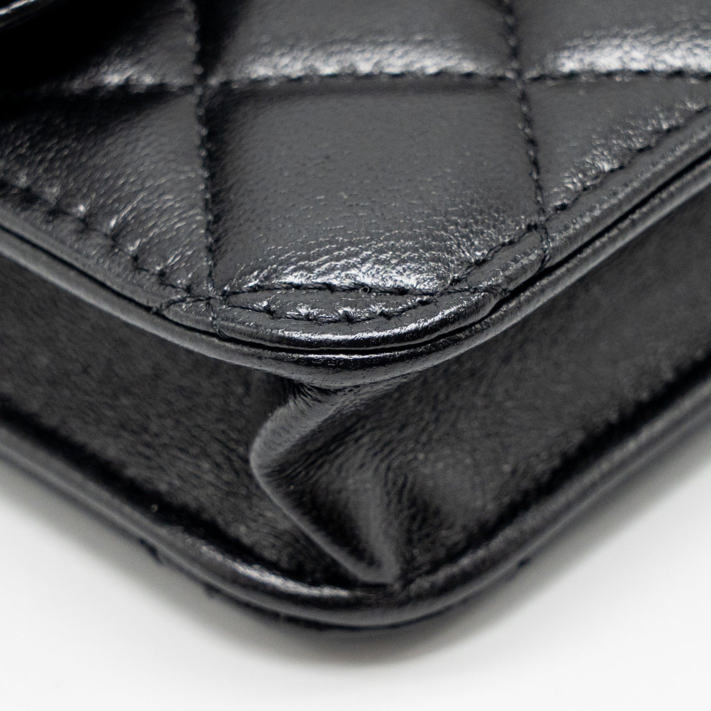 Chanel Top Handle Mini Flap Bag Lambskin Black LGHW