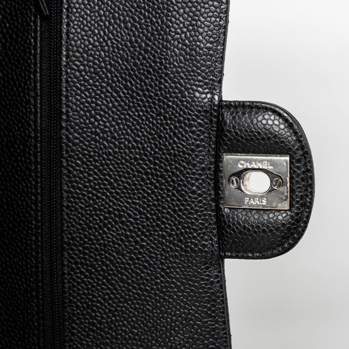 Chanel Medium Classic Double Flap Bag Caviar Black SHW