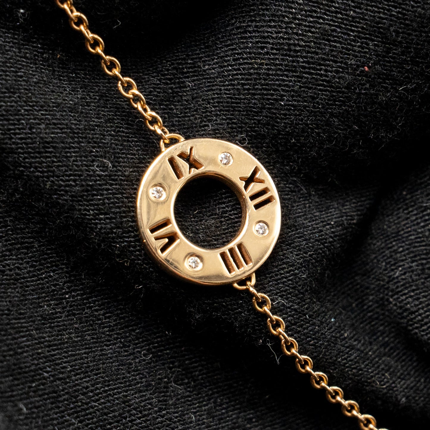 Tiffany size small Atalas bracelet rose gold / diamonds