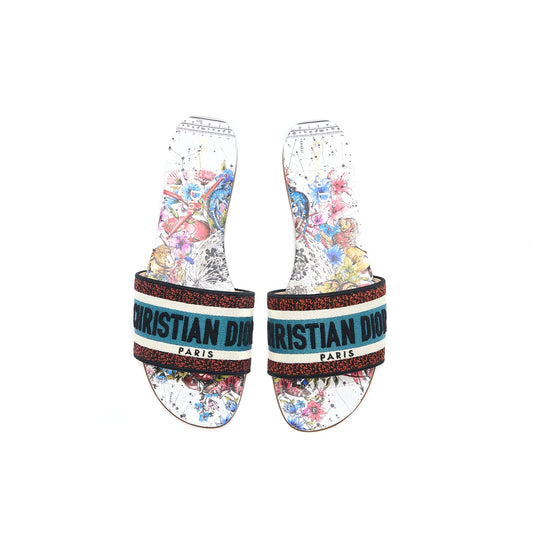 Dior Size 39 Dway Slide Multicolour