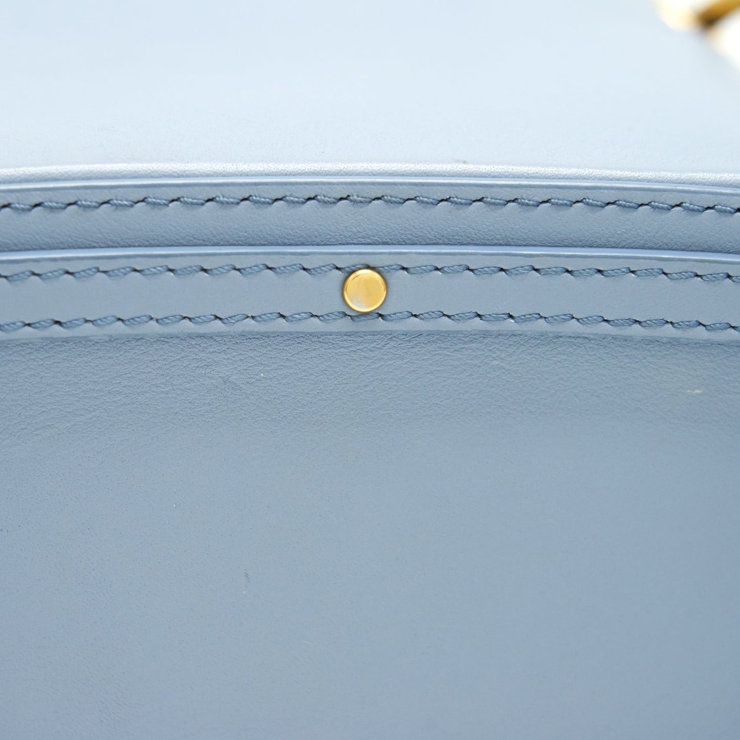 CHLOE ROY BUCKET LEATHER CROSS BODY BAG LIGHT BLUE