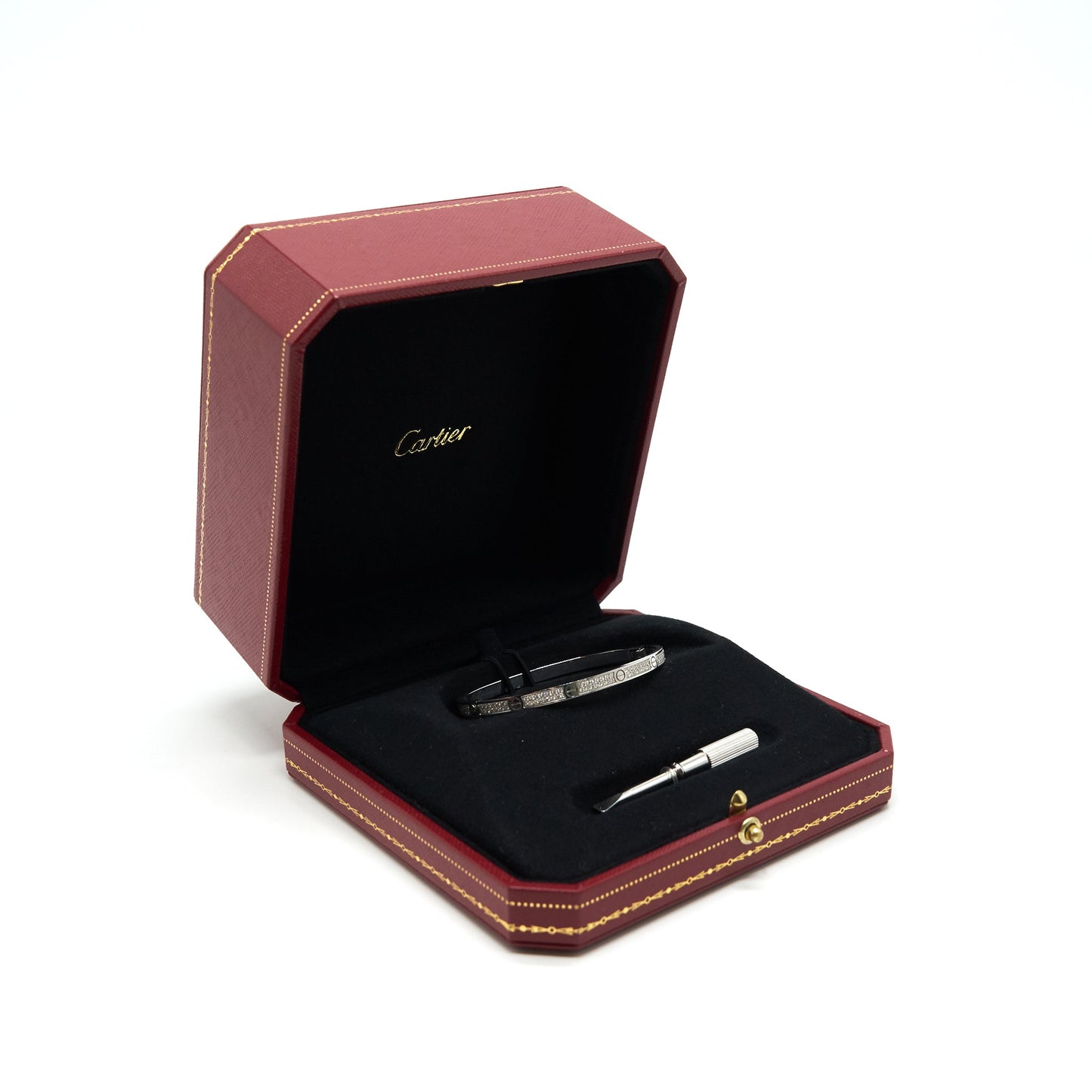 Cartier Love Bracelet, Small Mode Paved White Gold With Diamonds