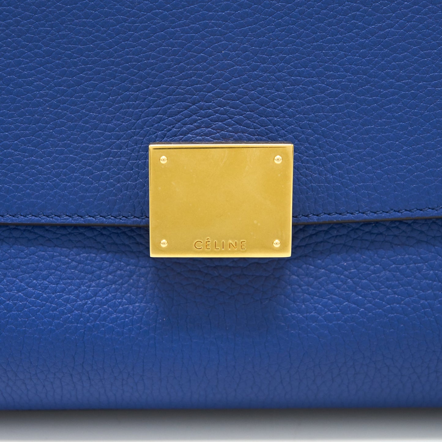 Celine Trapeze Blue with GHW