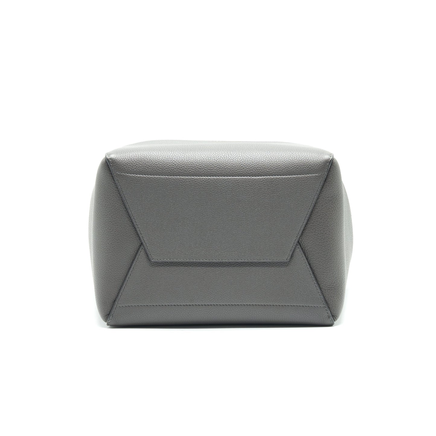 CELINE SANGLE BUCKET BAG DARK GREY WITH BLACK STITCHING