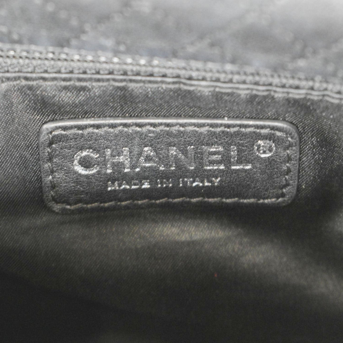 CHANEL Soft and Chain Flap Leather Shoulder Bag Black