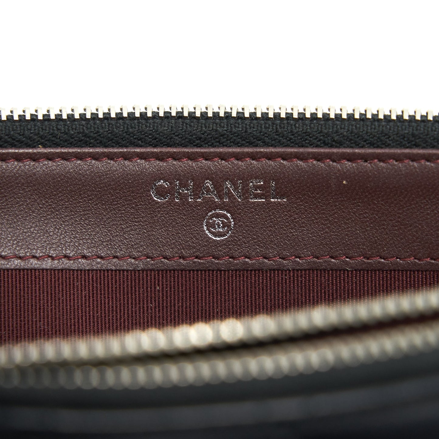 Chanel Double Zip Clutch with Chain Lambskin Black SHW