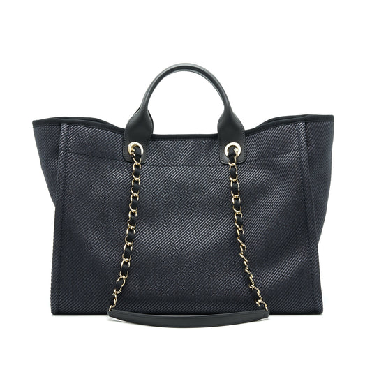 Chanel Medium Deauville Tote In Black GHW