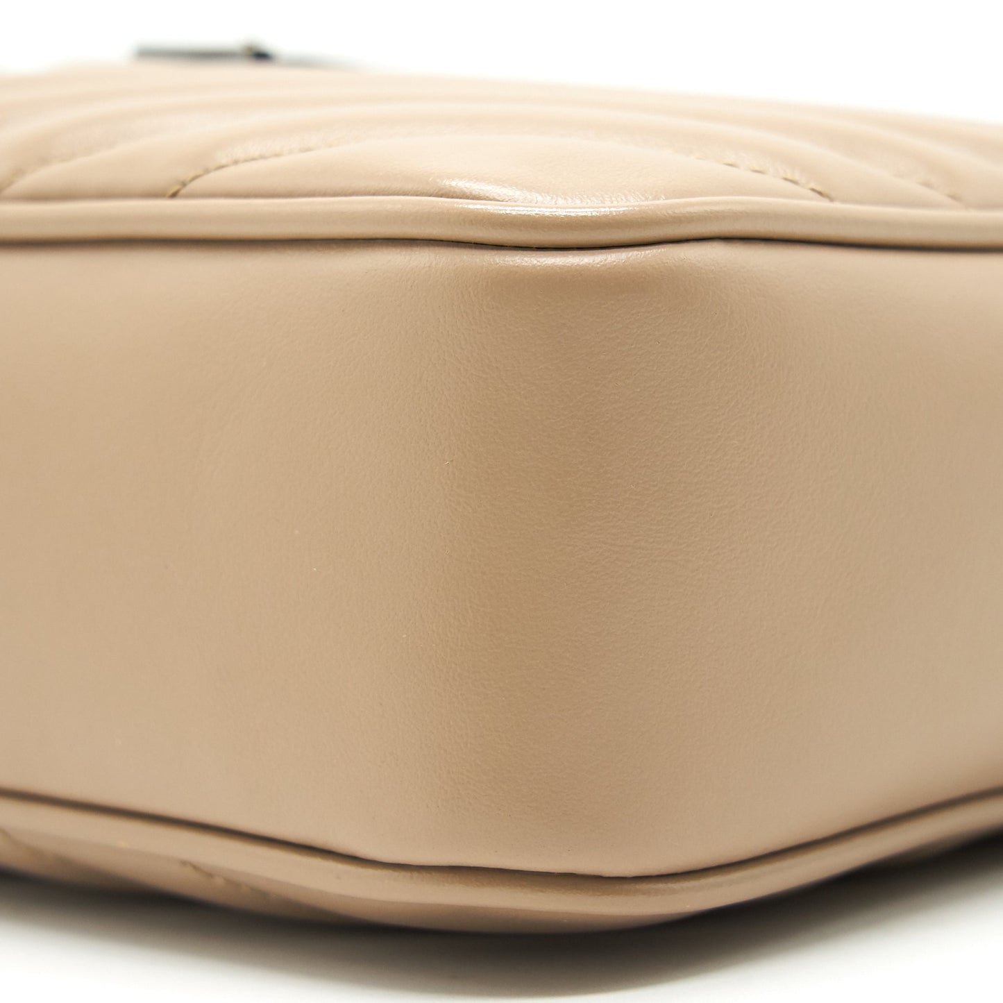 SAINT LAURENT Lou Camera Leather Crossbody Bag Beige