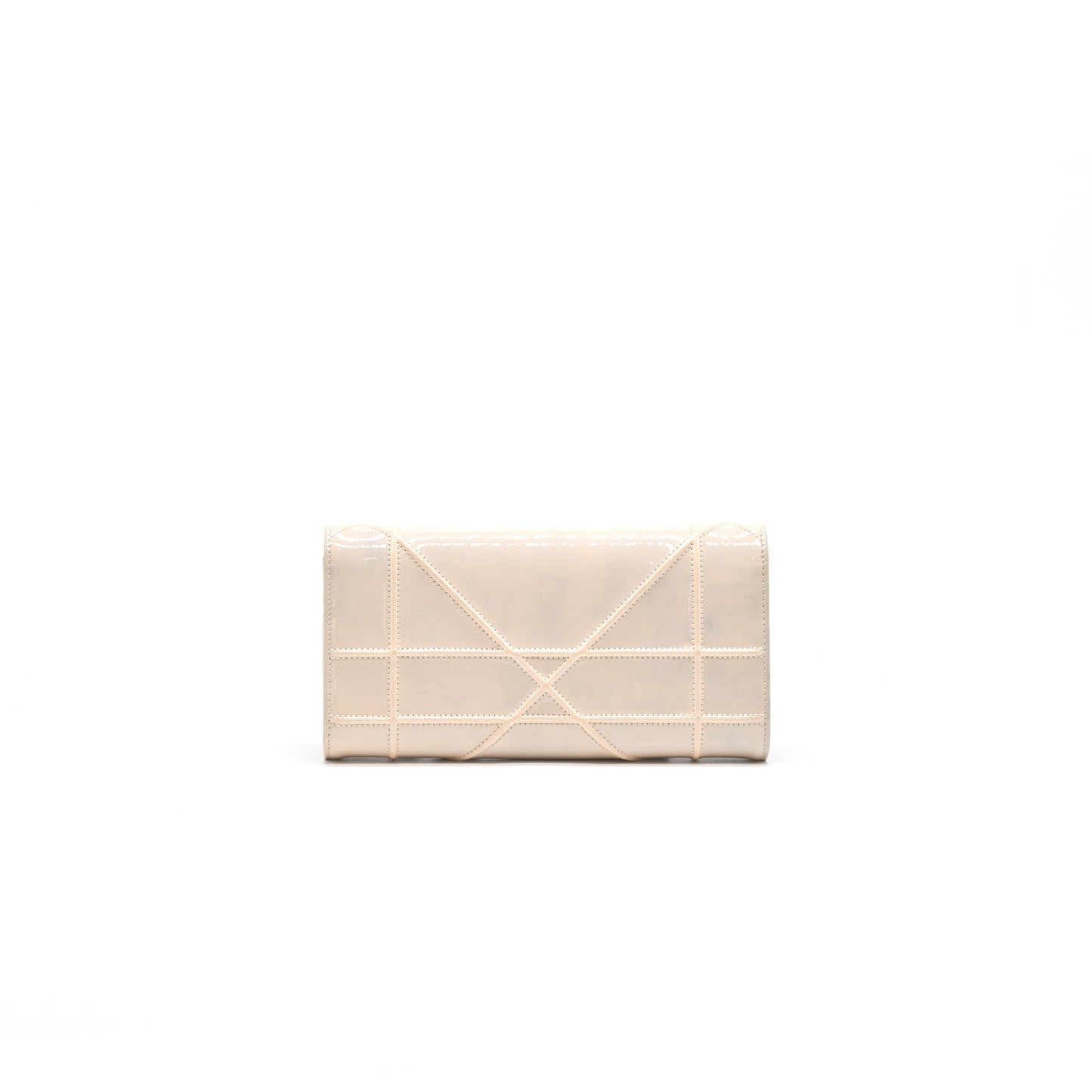 Luxury Dior Luxury Diorama Wallet on Chain patent leather beige LGHW