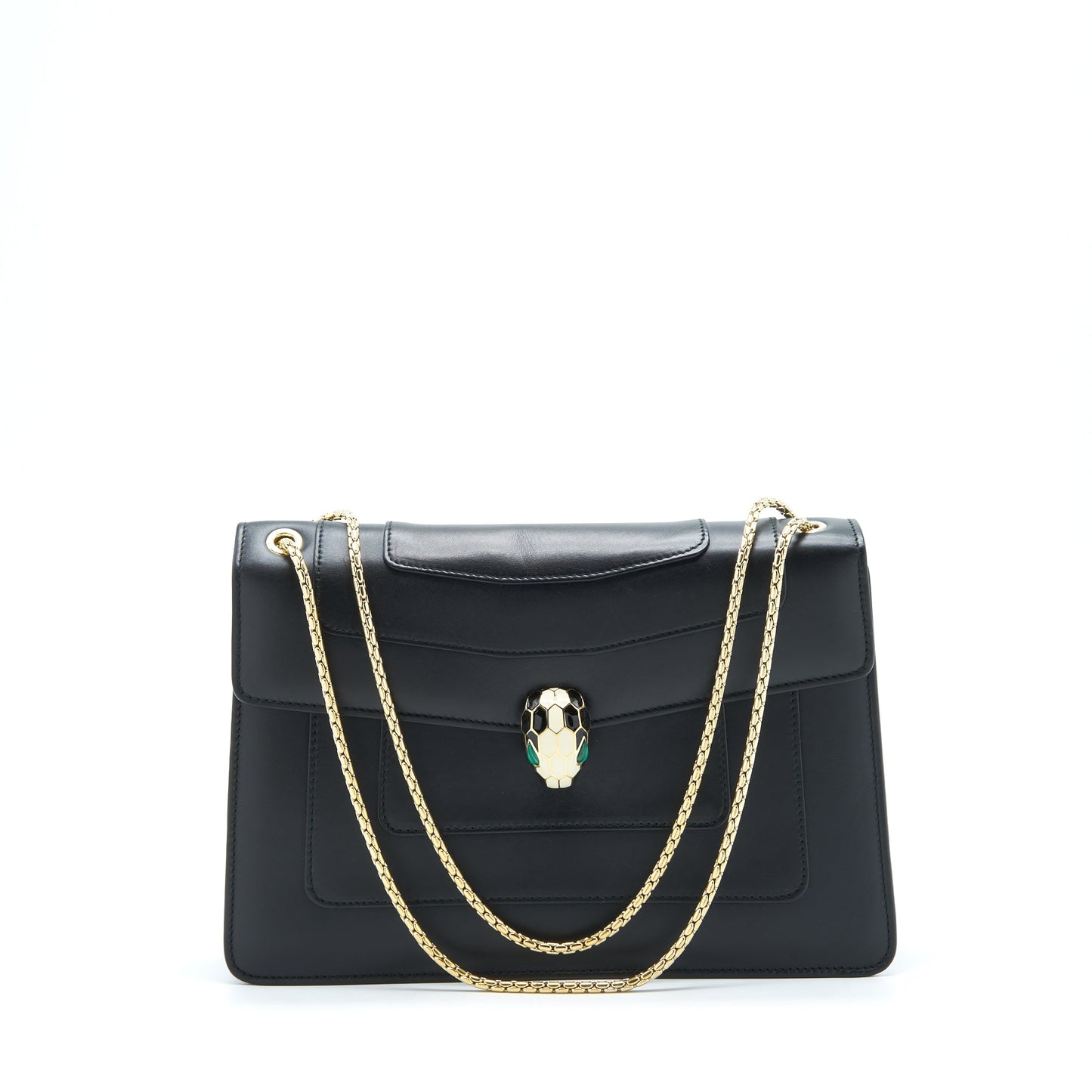 Bvlgari Serpenti Shoulder Bag Black