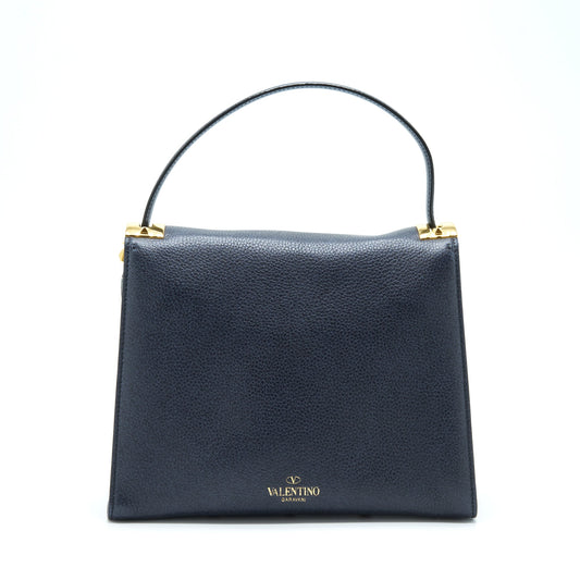 Valentino My Rockstud Tote Bag Navy GHW