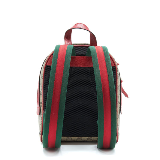 Gucci Cat Print GG Supreme Backpack Pink/Red/Multicolour GHW