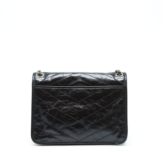 Saint Laurent/YSL Medium Niki Bag Calfskin Black SHW