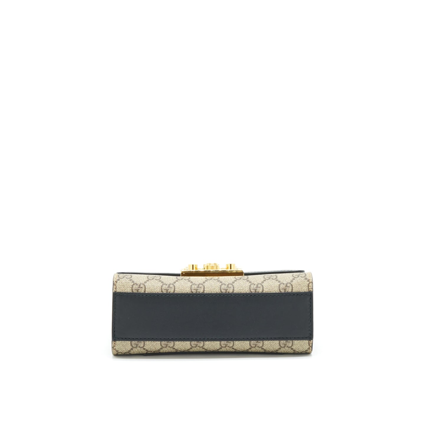 Gucci Small Padlock Shoulder Bag GG Supreme Canvas / Black GHW