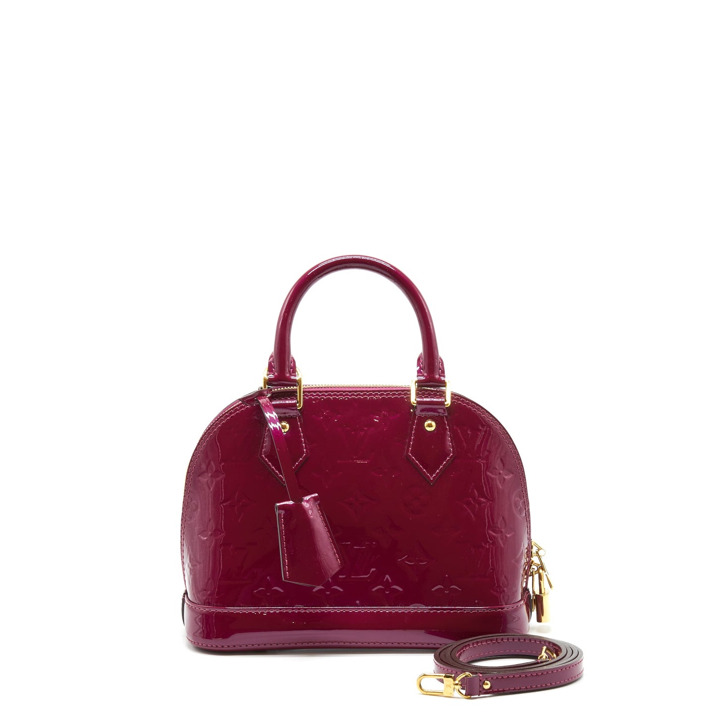 Louis Vuitton Alma BB Patent Purple GHW