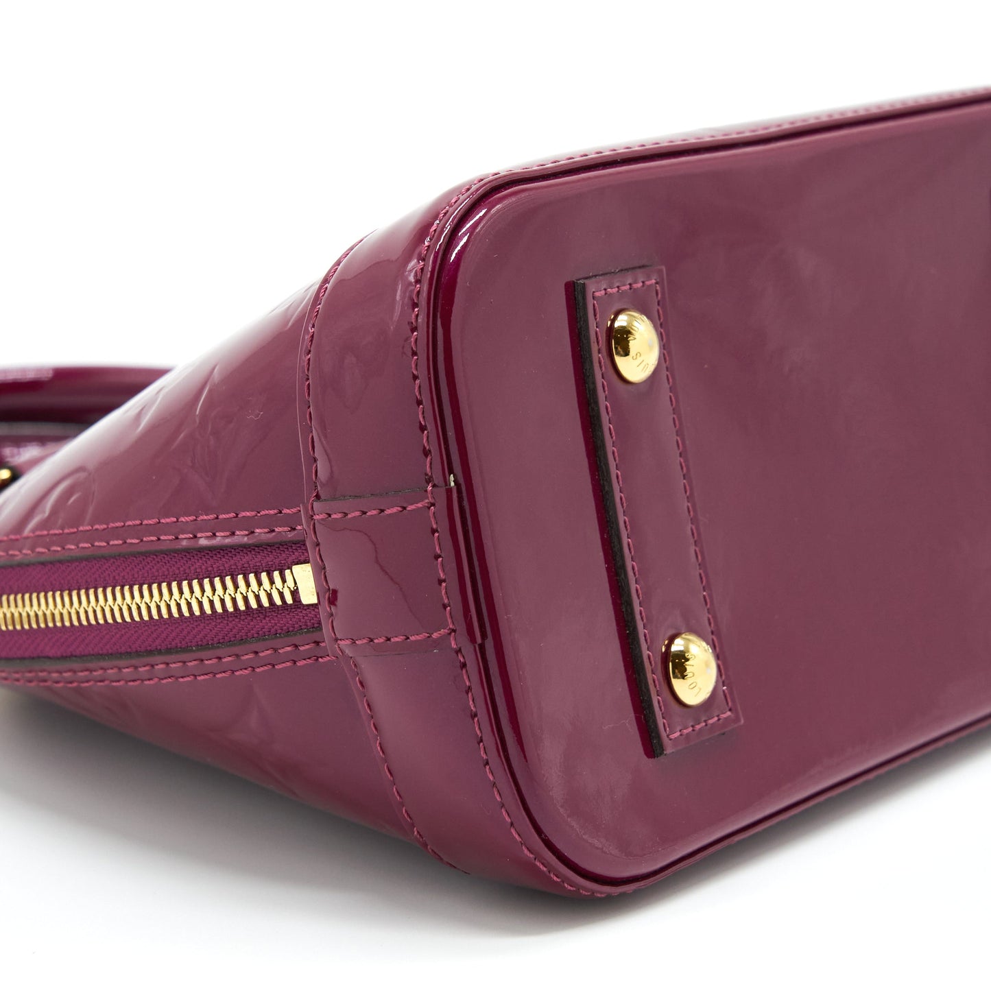 Louis Vuitton Alma BB Patent Purple GHW