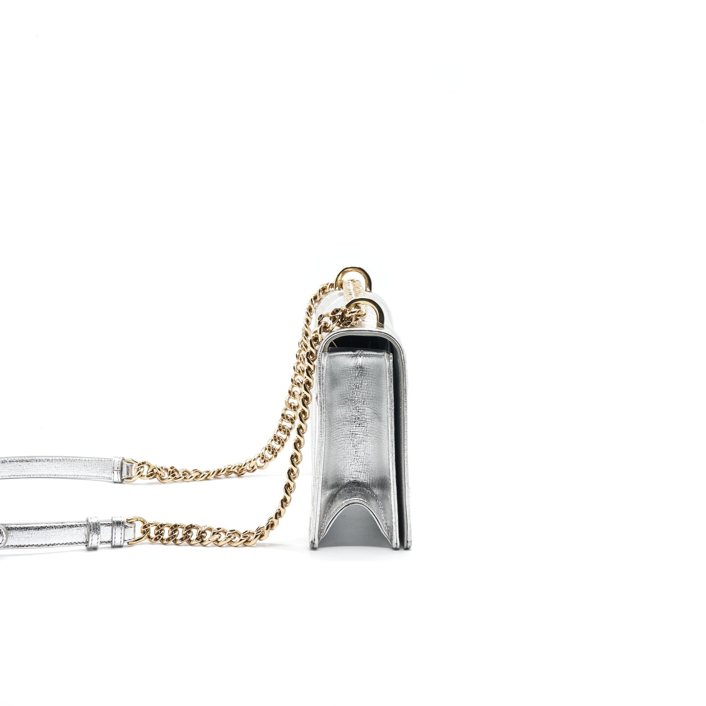 Luxury Diorama Goatskin Medium Silver