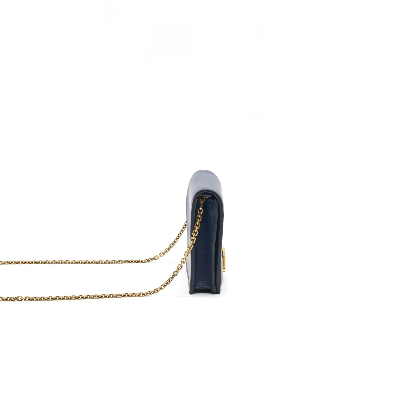 Luxury Dior J'a Luxury Dior Wallet on Chain Navy GHW