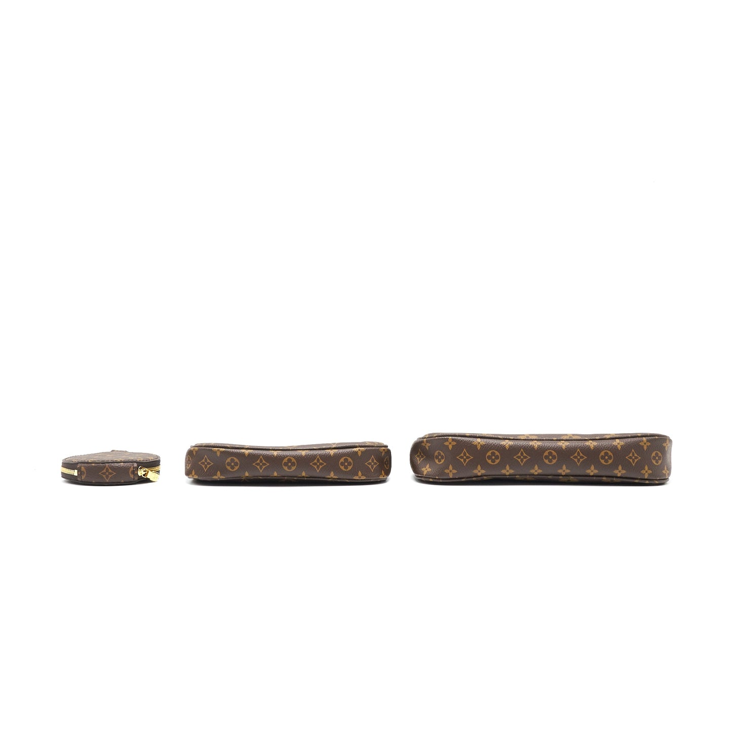 LOUIS VUITTON MULTI POCHETTE MONOGRAM ACCESSORIES KHAKI STRAP