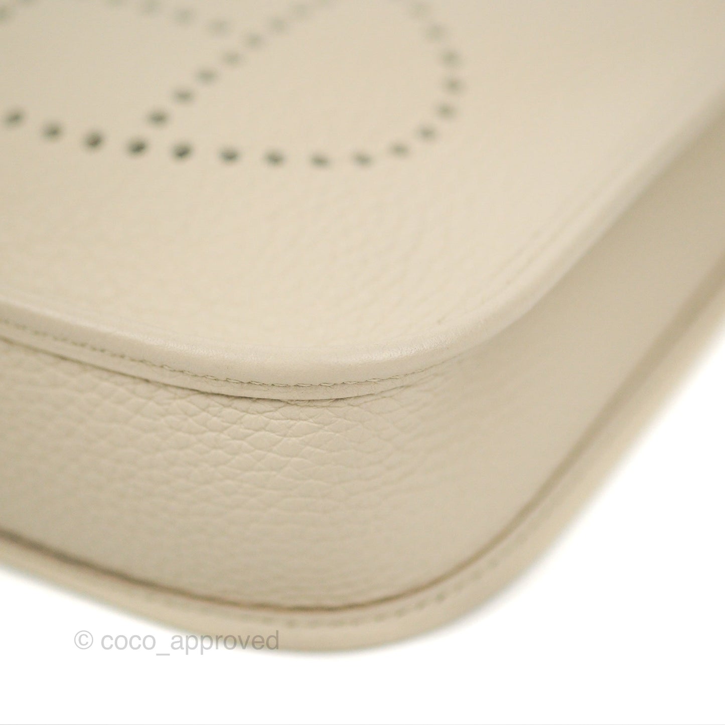 Hermès Mini Evelyne Beton Clemence Palladium Hardware