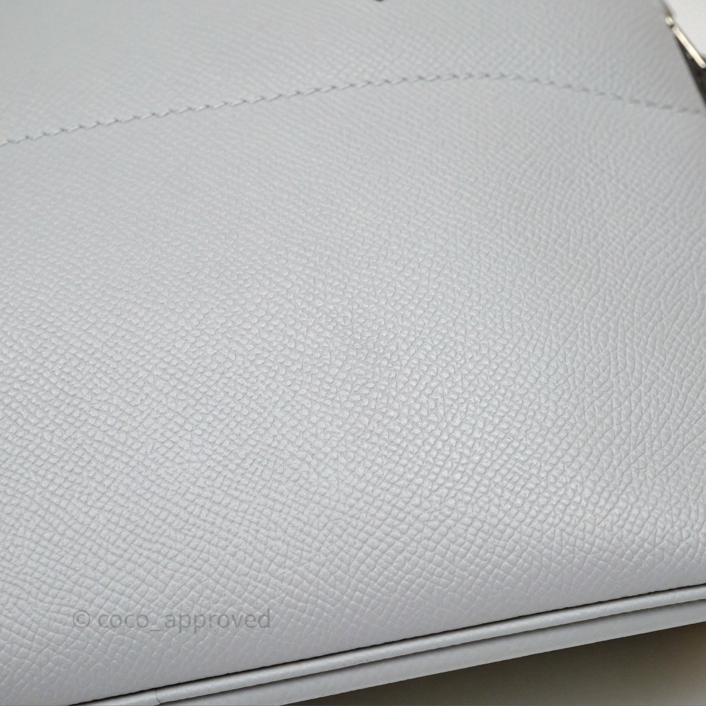 Hermès Bolide 27 Bleu Glacier 8U Epsom Palladium Hardware