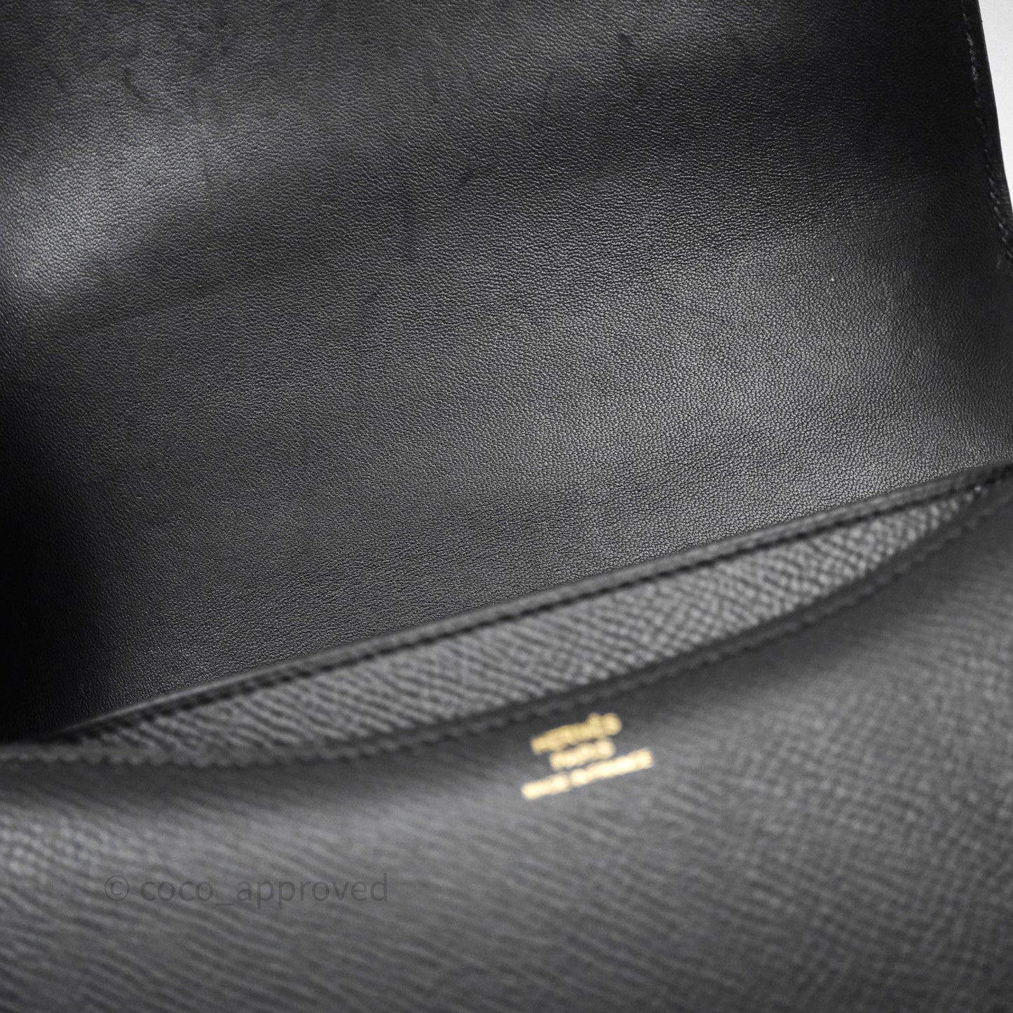 Hermès Constance Mini 18cm Black Epsom Gold Hardware
