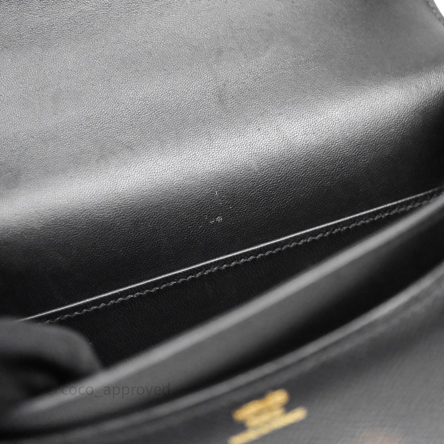 Hermès Constance Mini 18cm Black Epsom Gold Hardware