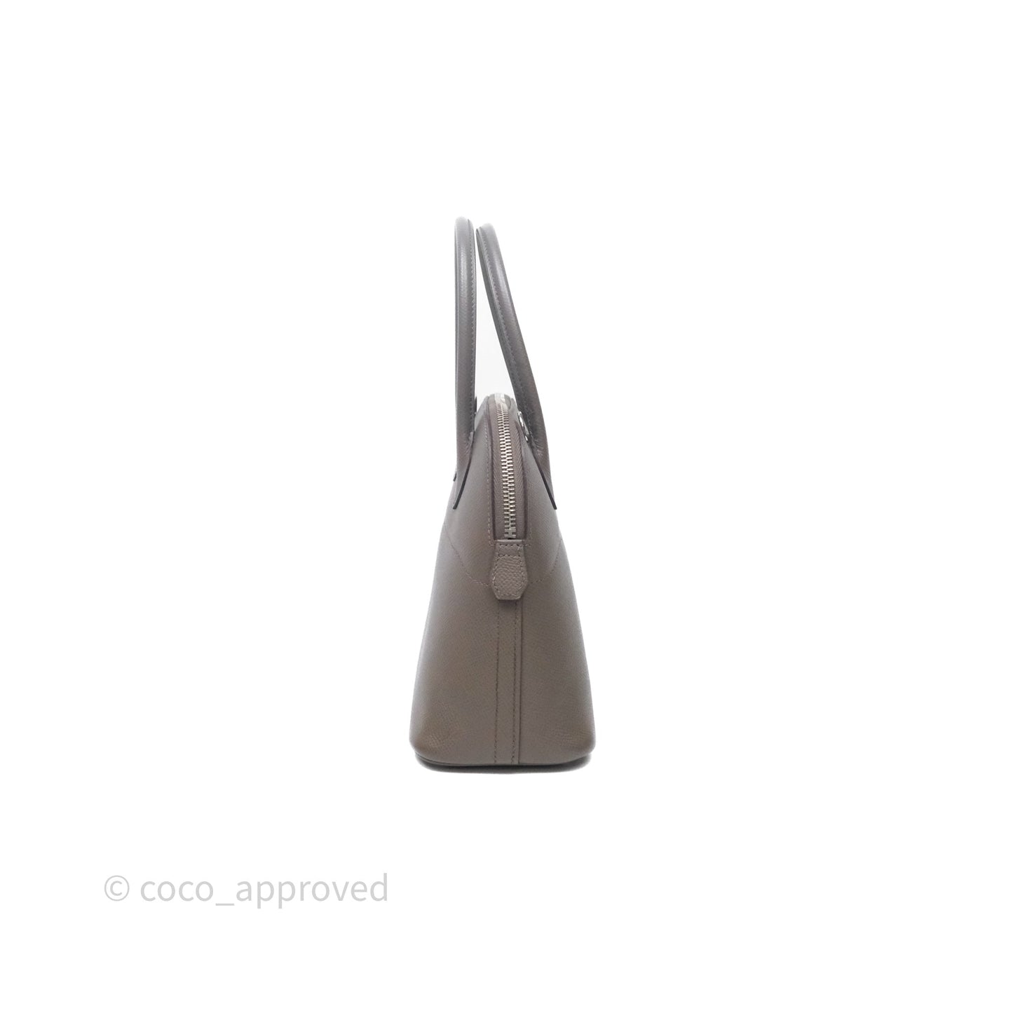Hermès Bolide 27 Gris Etain 8F Epsom Palladium Hardware